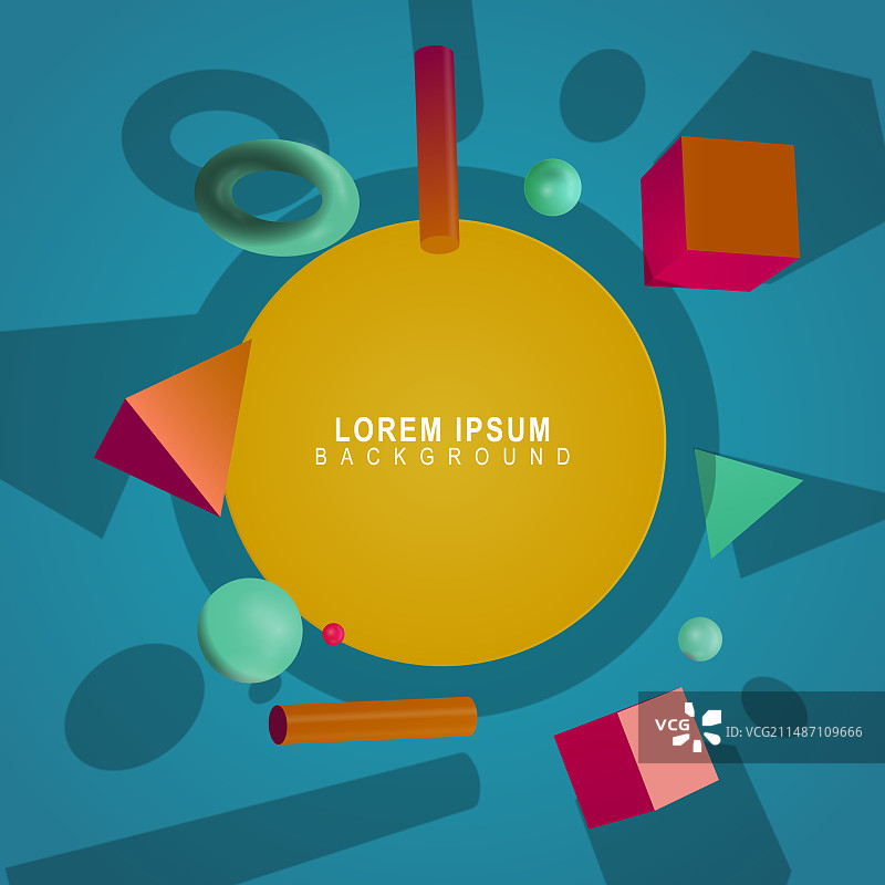 带空白区域的几何背景banner图片素材