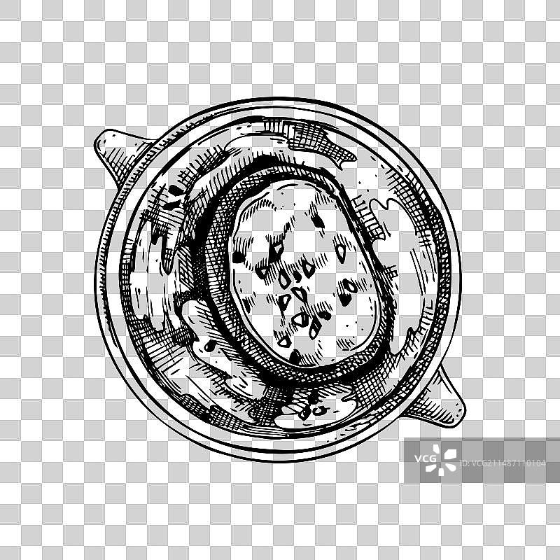 法式洋葱汤复古绘画图片素材