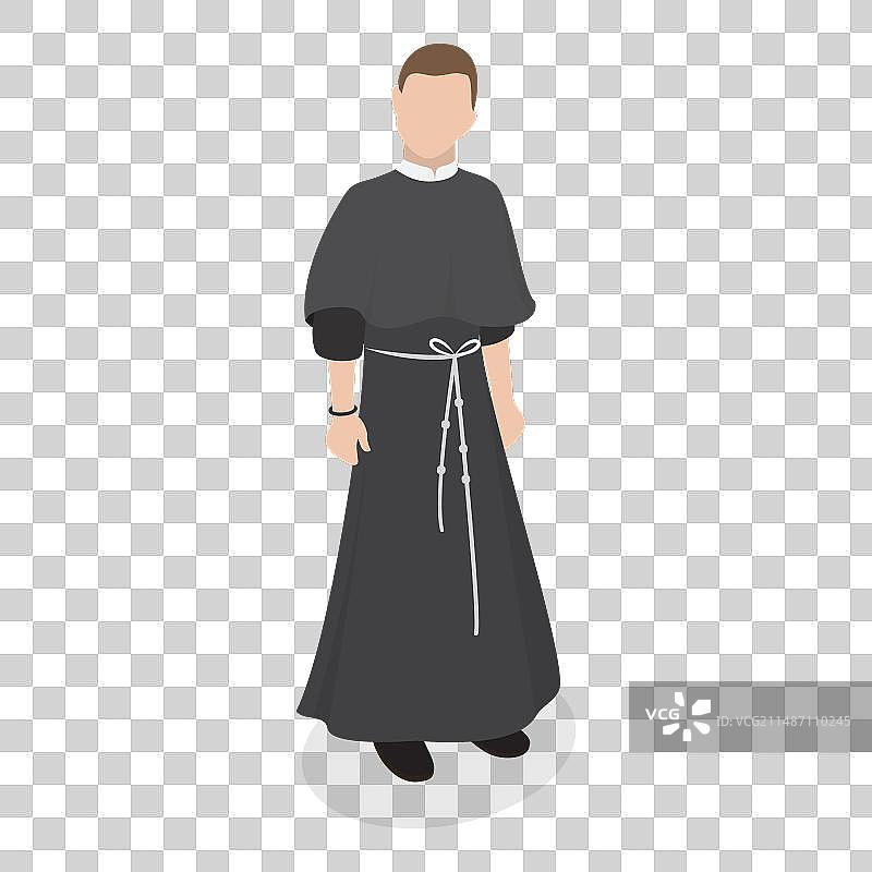 3D 2.5D扁平风格宗教领袖系列图片素材