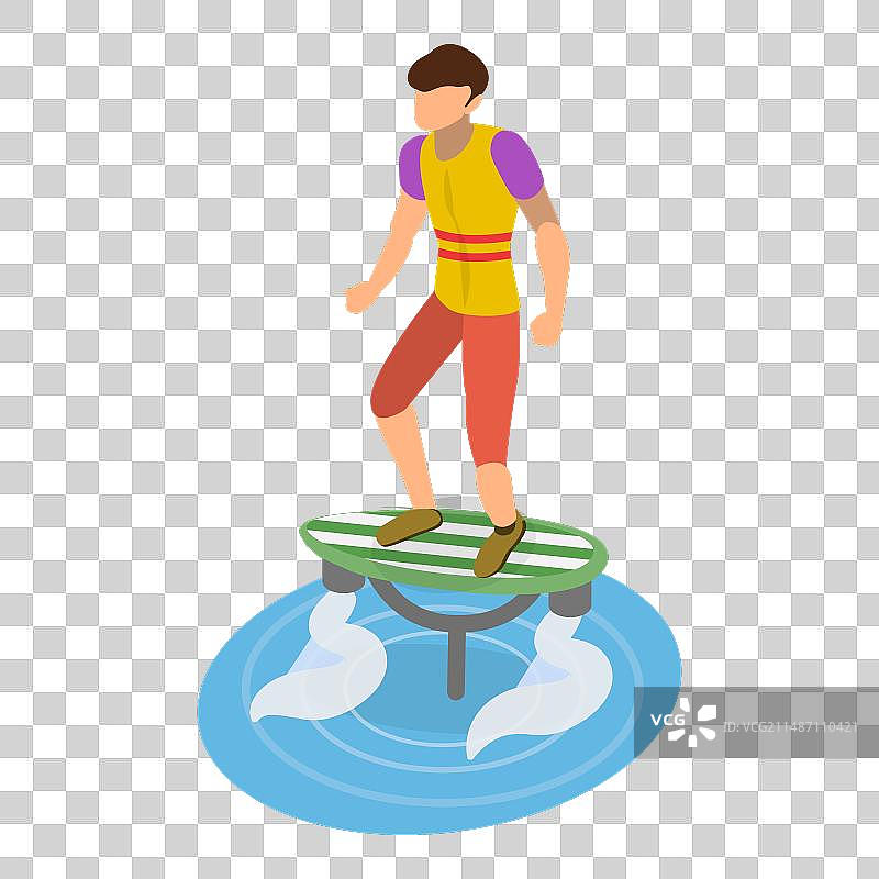 2.5D等距扁平风格极限运动设计图片素材