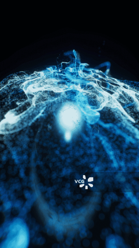 流动溶解的粒子3D渲染图片素材