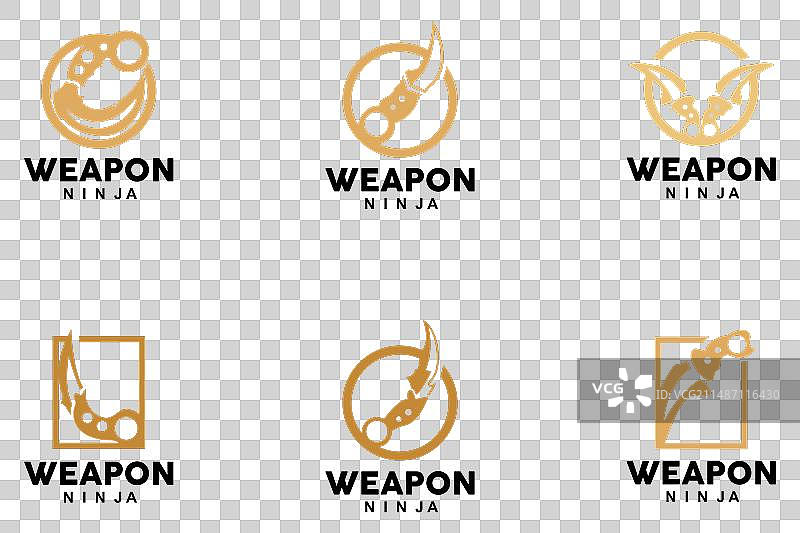 传统武器廓尔喀弯刀忍者武器标志图片素材