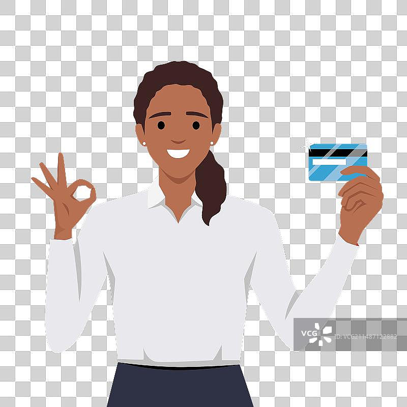 金融稳定和信用卡概念年轻人图片素材