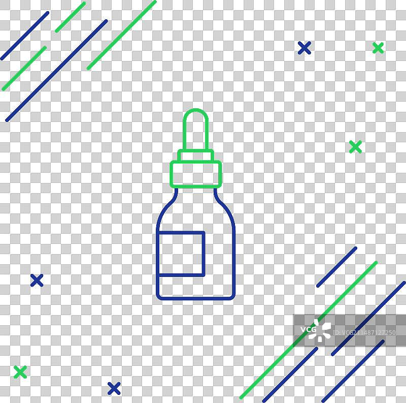 线条胡须护理油瓶图标图片素材