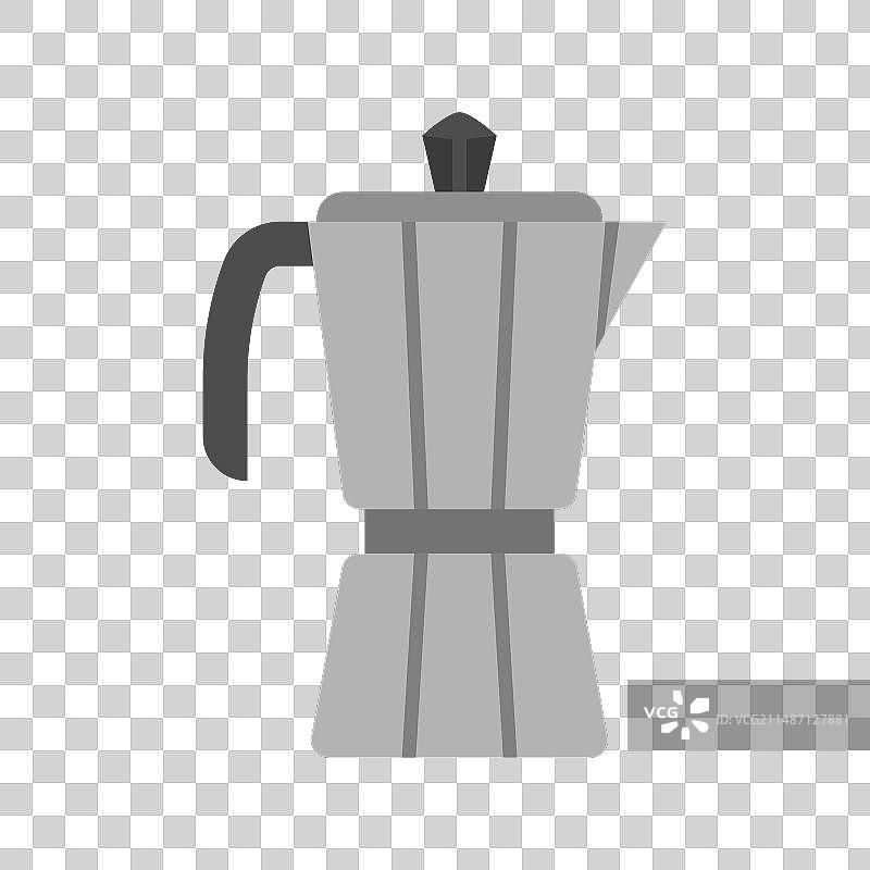 间歇泉咖啡壶图标图片素材
