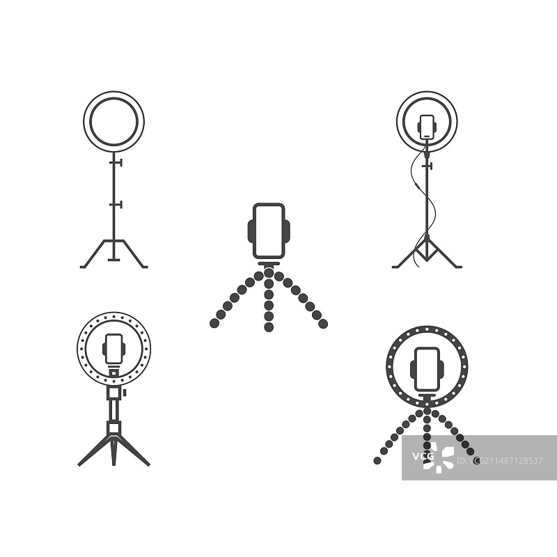 环形灯支架图标图片素材