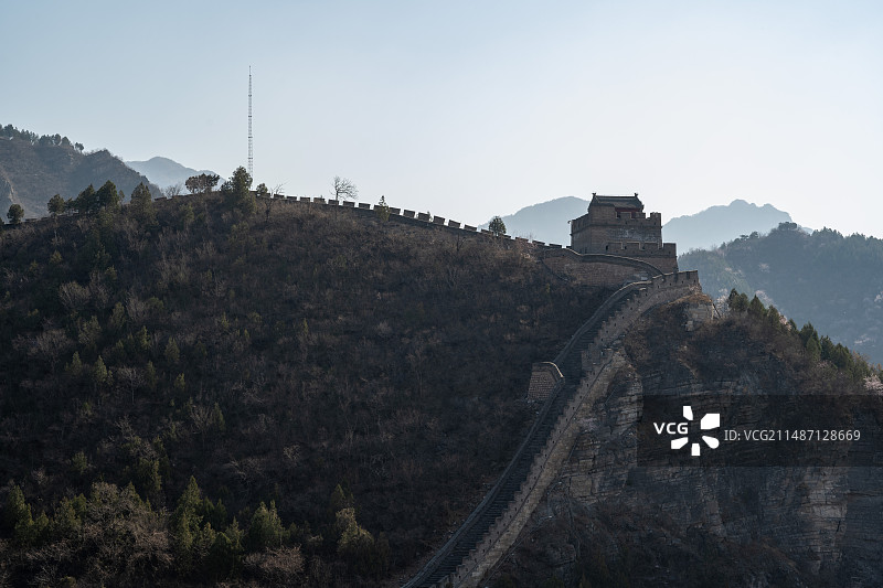 居庸关长城春日风光图片素材