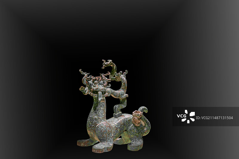 古代文明，春秋战国时期，楚国，淅川，青铜器，神兽图片素材