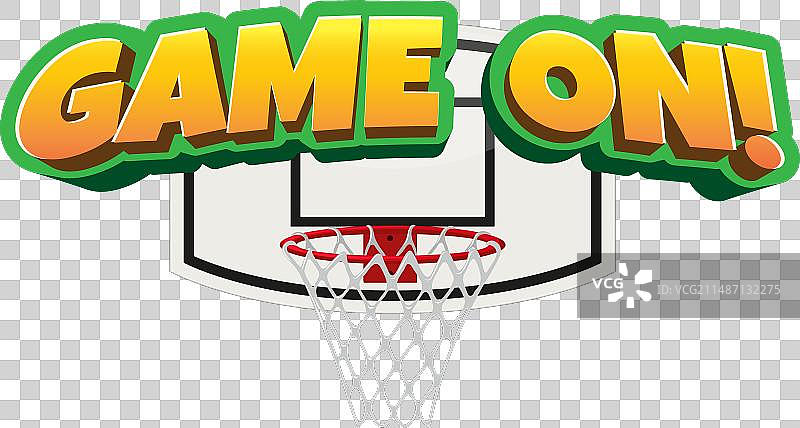 篮球框文字banner图标图片素材