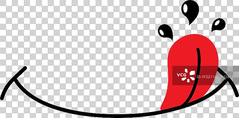 美味食物的流口水舌头标志图片素材