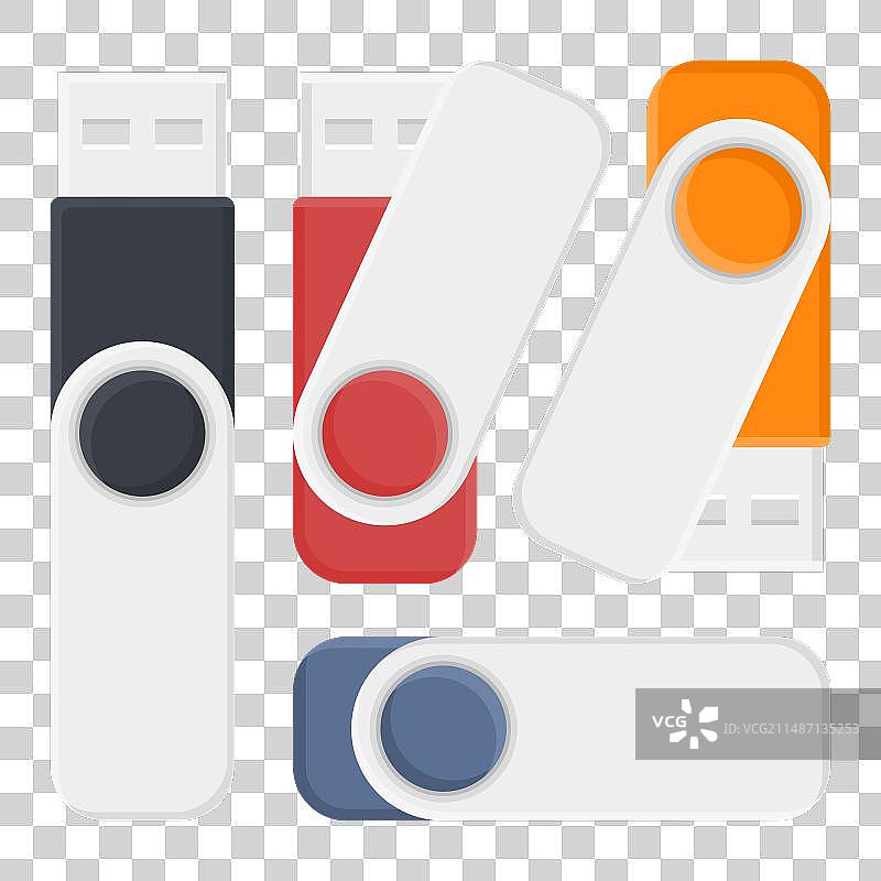 外部数据存储闪存盘图标图片素材