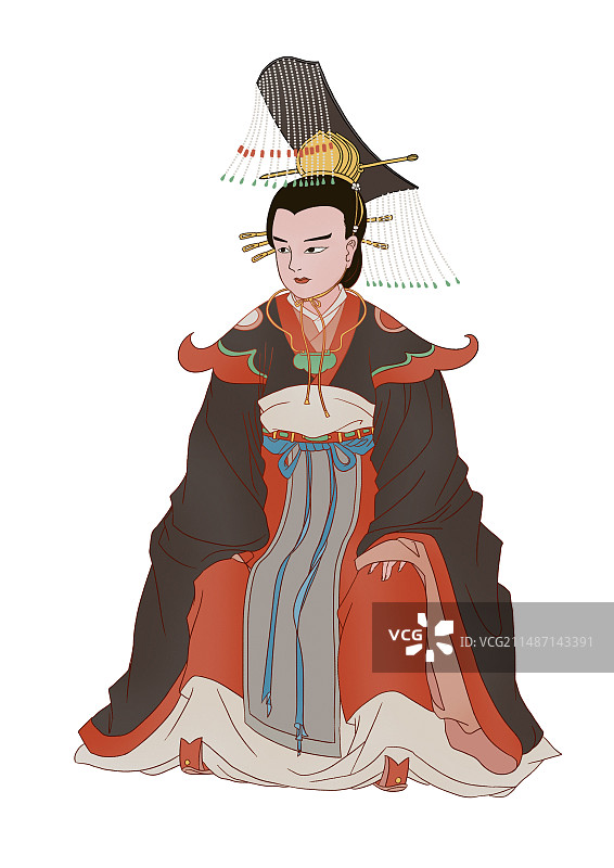 武则天古代唐朝女皇帝图片素材