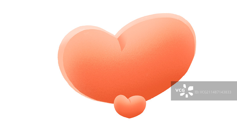 手绘爱心元素 插画图片素材