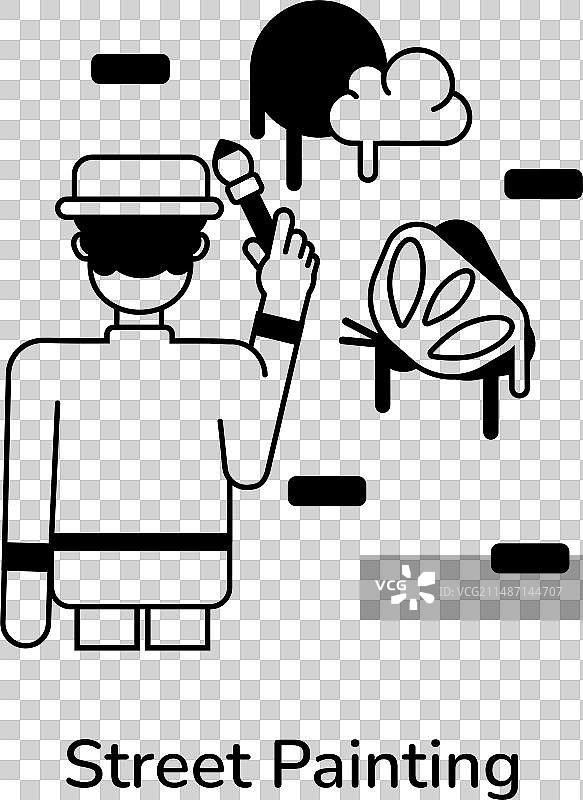 街头绘画图片素材