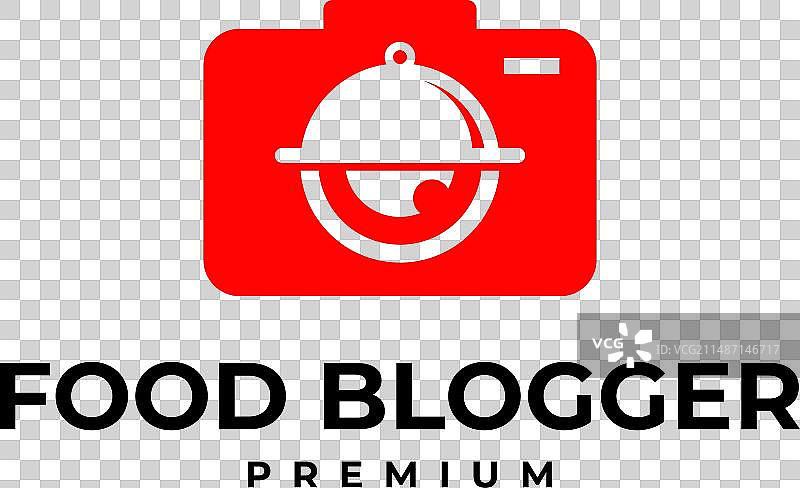 美食博主相机视频频道标志图标图片素材