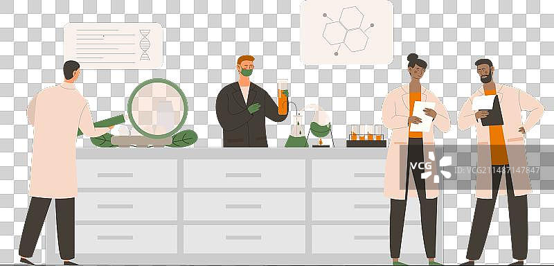 一群基因工程师图片素材