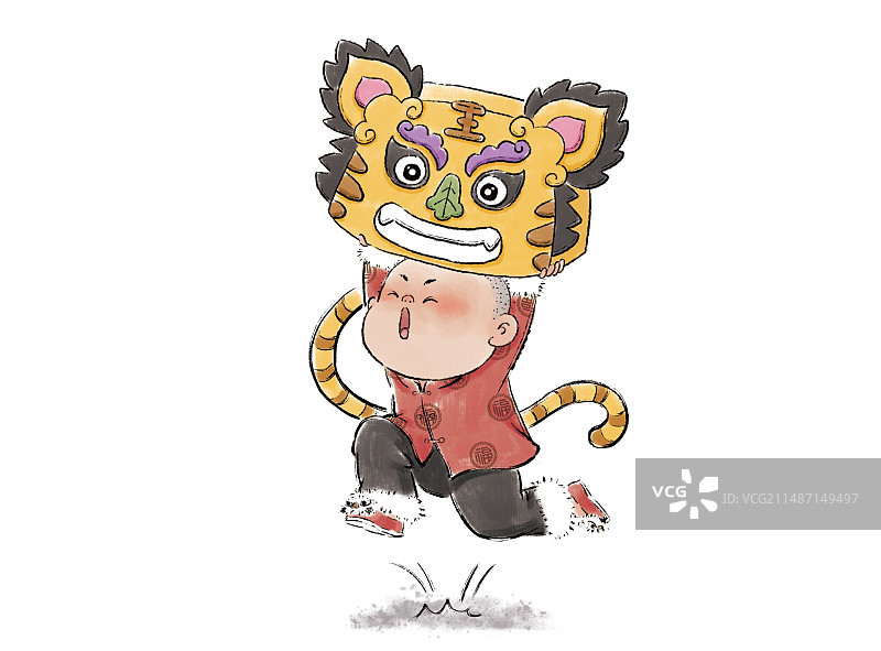 虎头虎脑图片素材