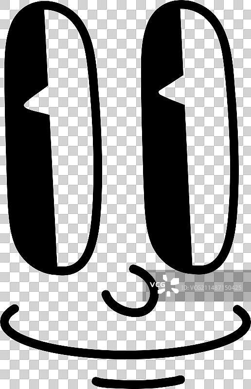 20世纪30年代复古卡通吉祥物滑稽面孔图片素材