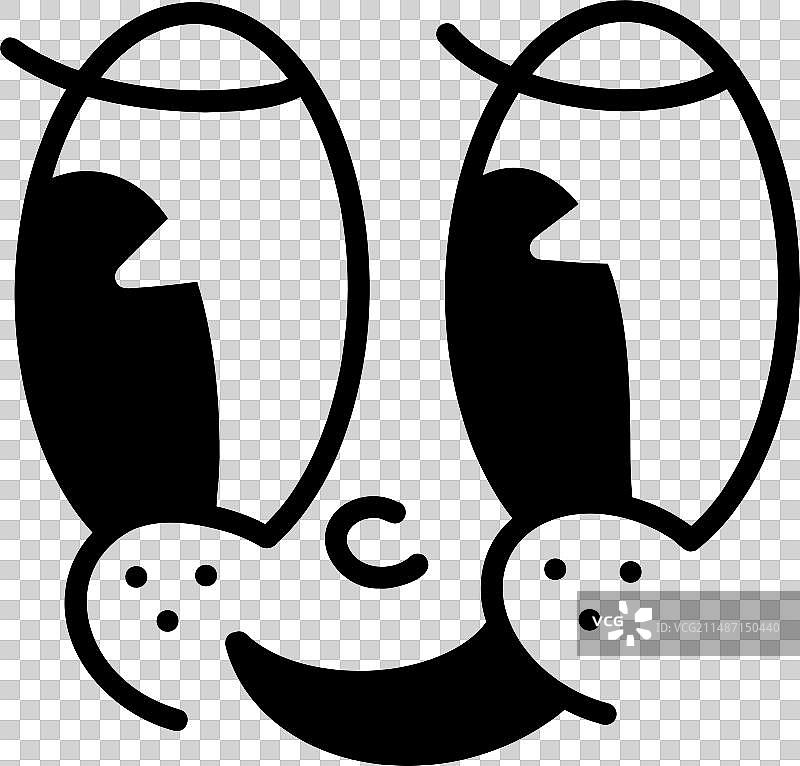 20世纪30年代复古卡通吉祥物滑稽面孔图片素材