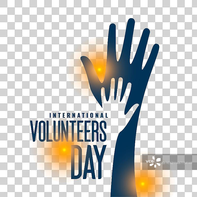 国际志愿者日创意背景图片素材