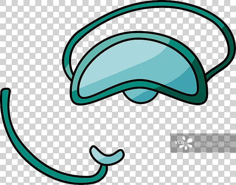 游泳护目镜潜水游泳大海沙滩图标图片素材