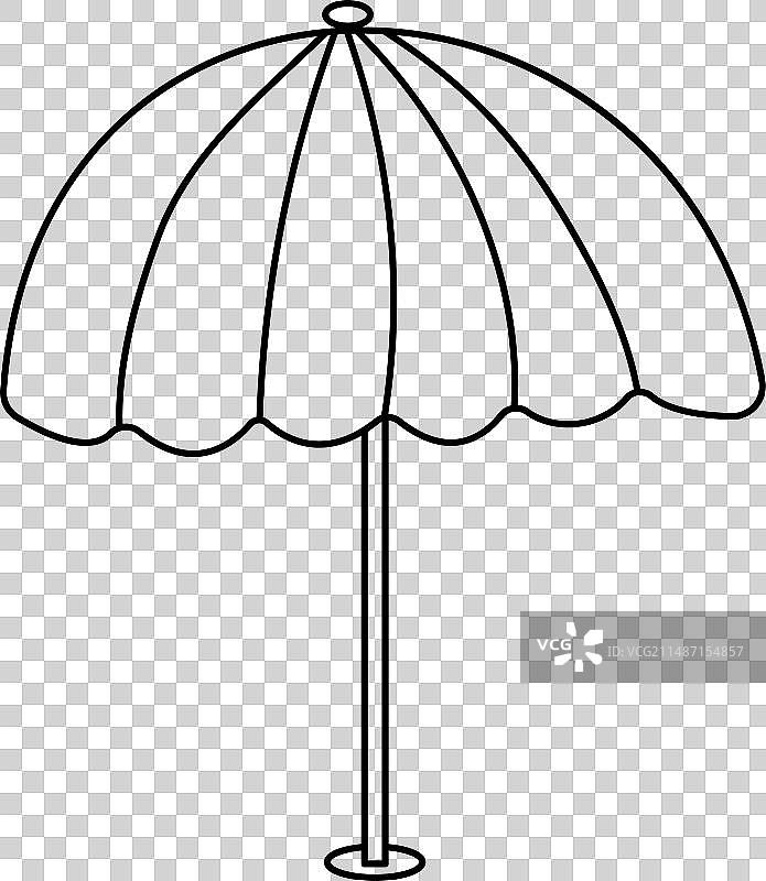 海滩遮阳伞沙滩元素图标图片素材