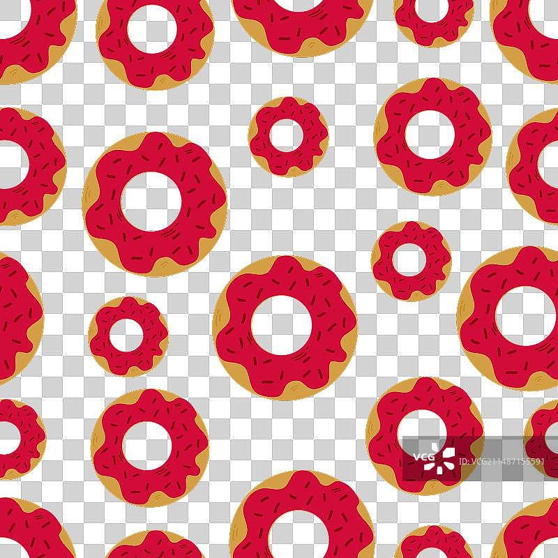 釉面甜甜圈无缝图案图片素材