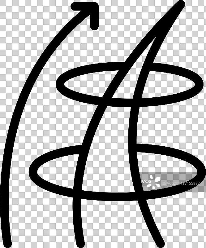 毛囊光泽概念线条图标图片素材