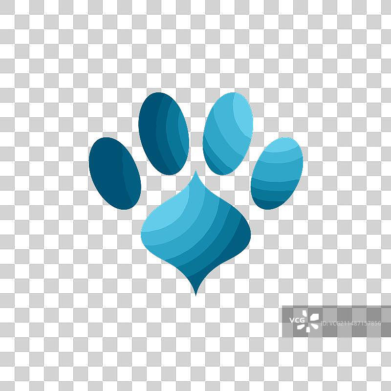 宠物食品与用品店渐变标志图片素材