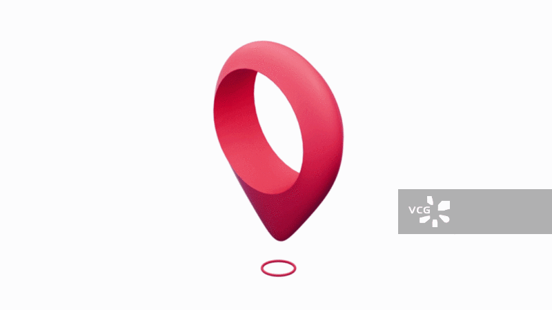 定位符号循环动画3D渲染图片素材