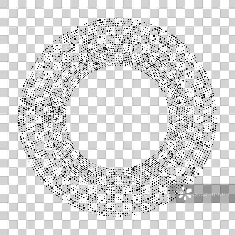 圆形半色调点状背景图片素材