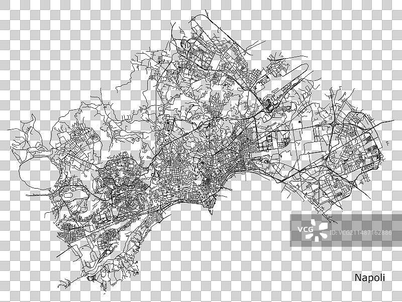 意大利那不勒斯地图图片素材