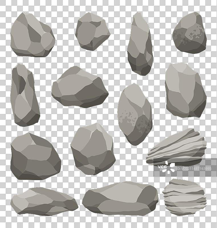 灰色山地碎石图片素材