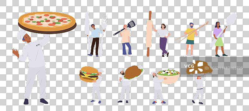 卡通大厨形象展示图片素材