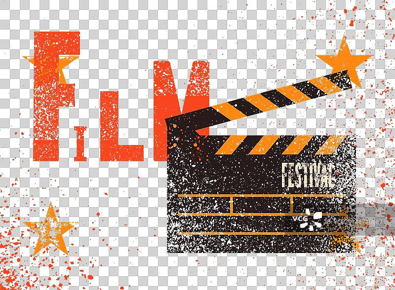 电影节复古排版海报图片素材