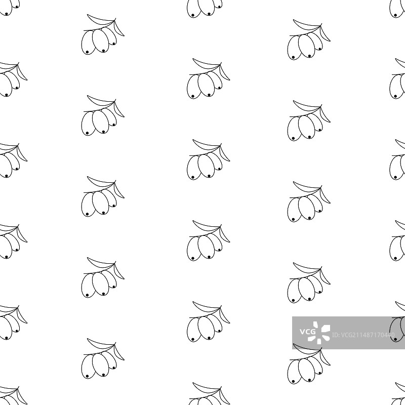 沙棘无缝图案图片素材