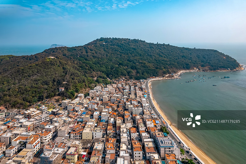 漳州市东山县澳角村航拍图片素材
