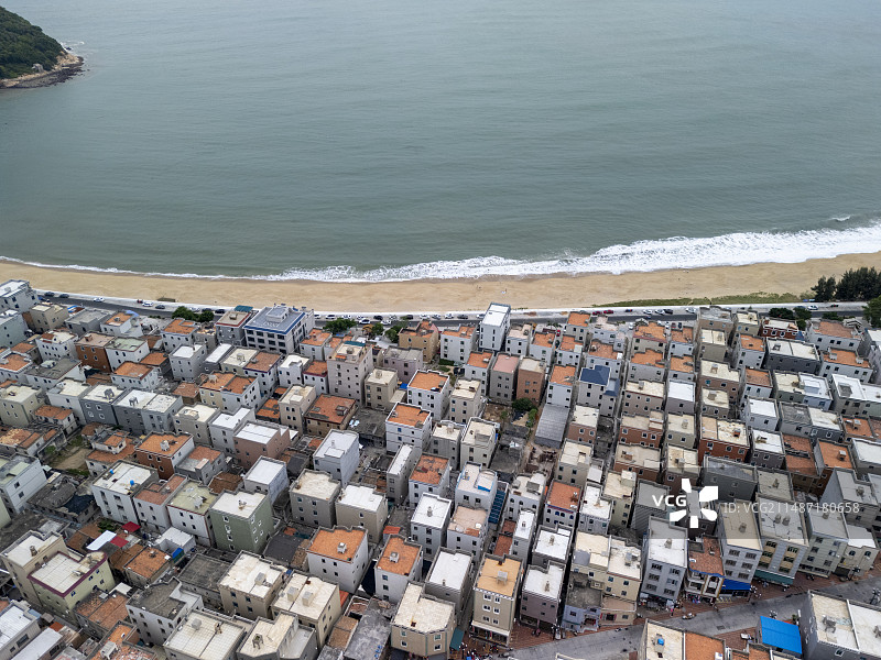 东山岛澳角村航拍视角图片素材