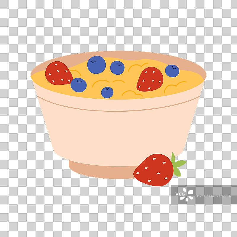 碗装麦片粥健康早餐食品图片素材