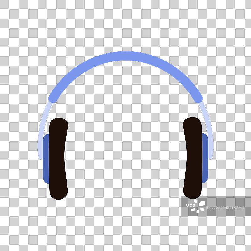 用于听数字声音MP3音乐的耳机图片素材