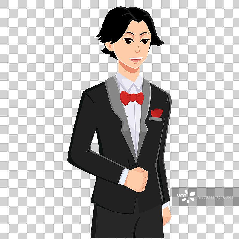 新郎婚礼角色设计图片素材