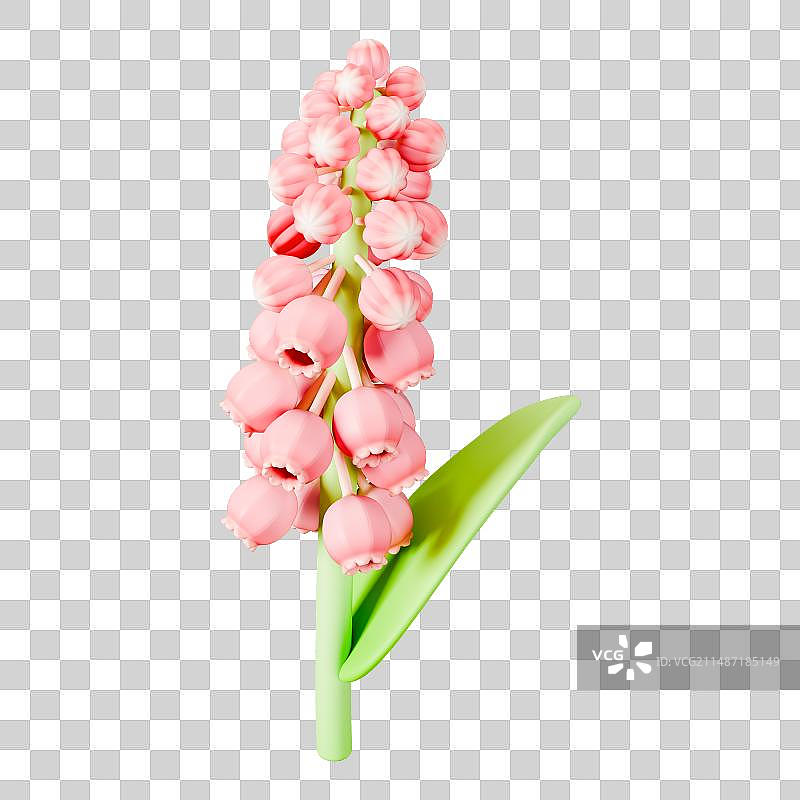 3D立体花朵元素春日踏青赏景出游旅行图片素材