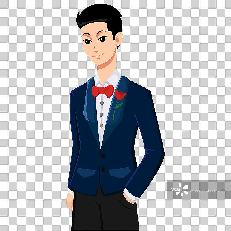 新郎婚礼角色设计图片素材