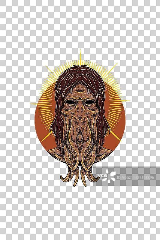 章鱼女孩头像图片素材