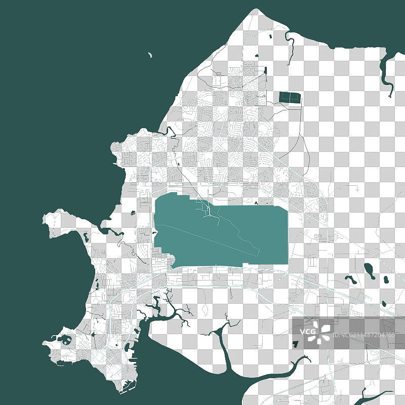 澳大利亚达尔文市街景地图图片素材