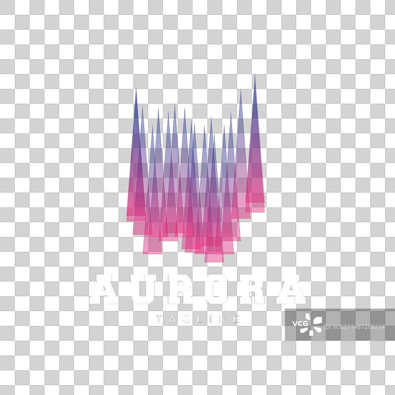 极光Logo简约设计自然风光图片素材