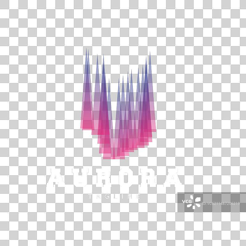 极光Logo简约设计自然风光图片素材