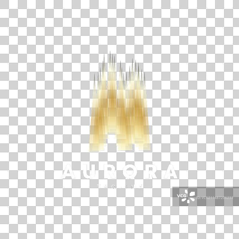 极光Logo简约设计自然风光图片素材