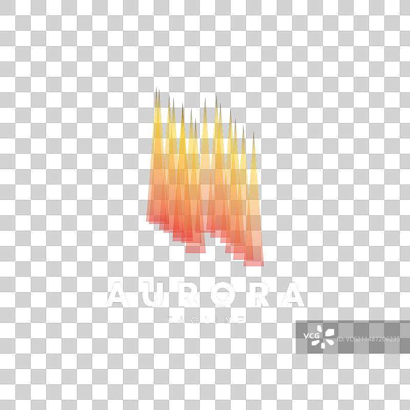 极光Logo简约设计自然风光图片素材