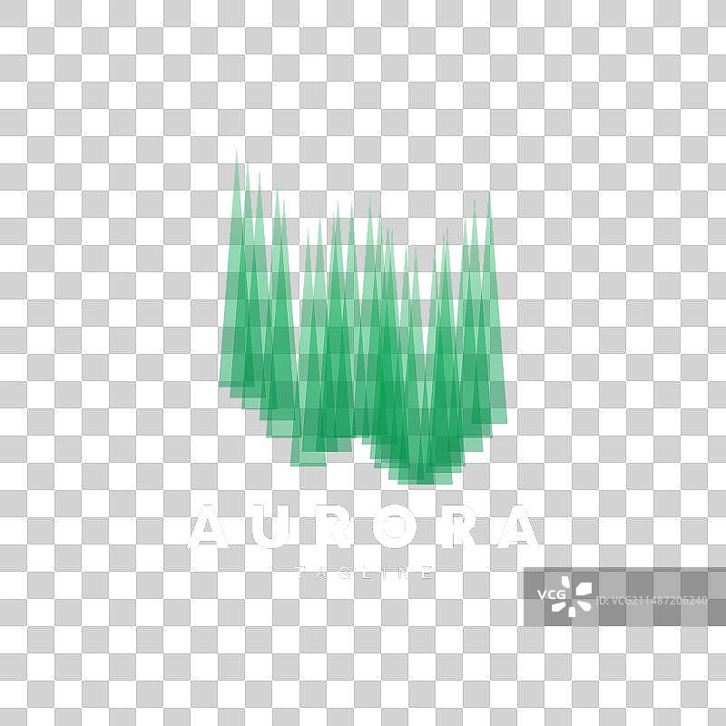 极光Logo简约设计自然风光图片素材